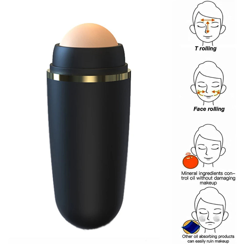 Rolo Facial de Pedra Vulcânica: Controle de Oleosidade